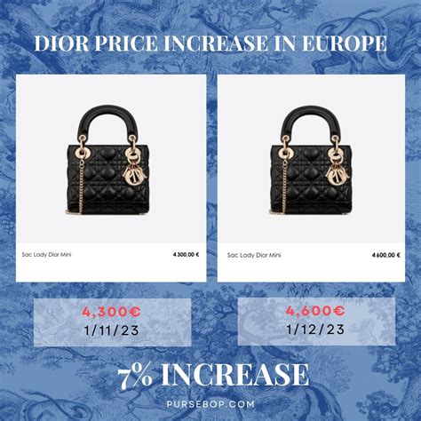 lady dior comparison|Lady Dior euro price.